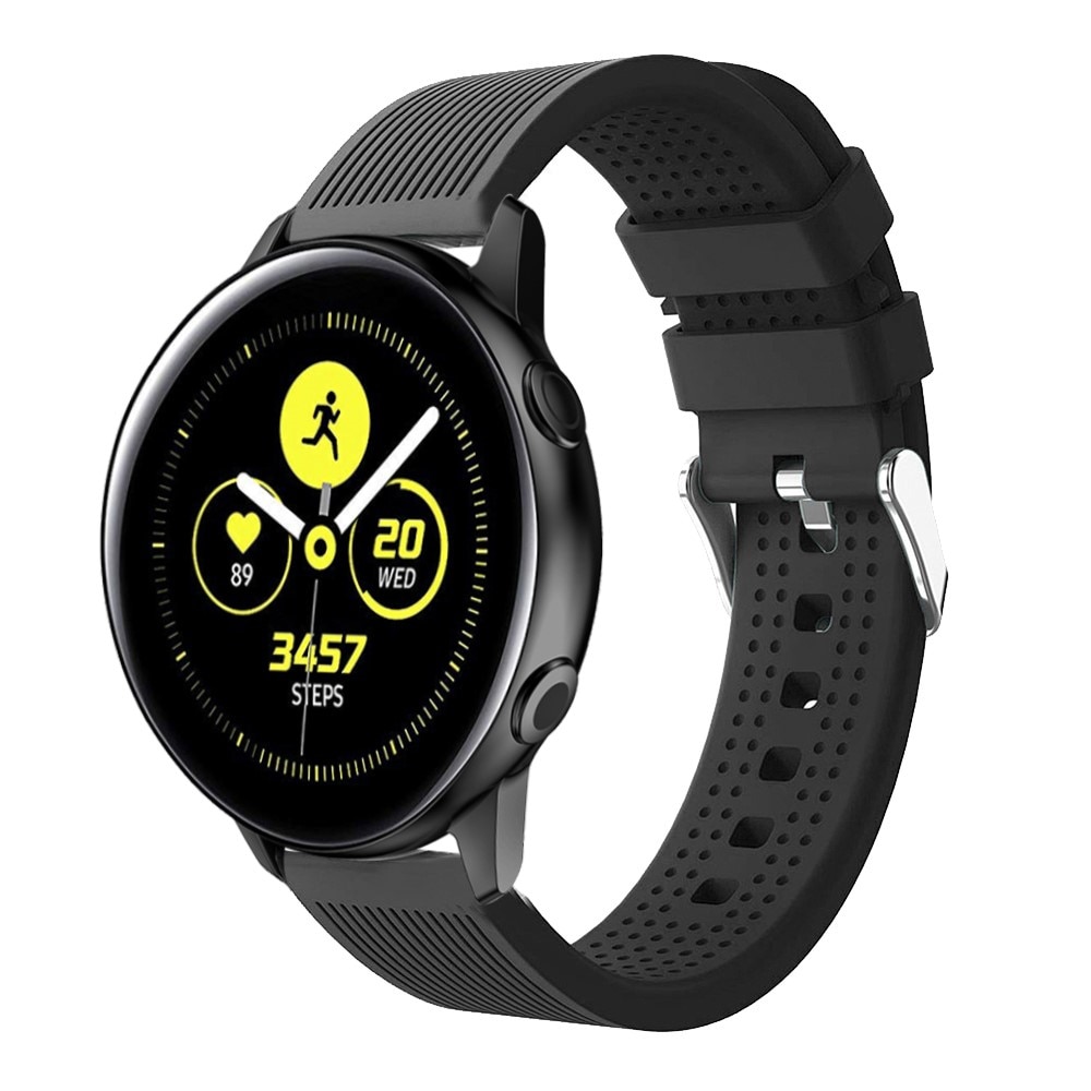Samsung Galaxy Watch 4 44mm/Classic 46mm Reim Silikon svart