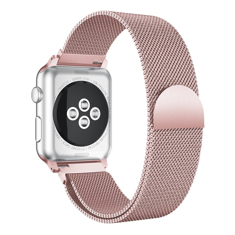 Apple Watch 45mm Series 7 Reim Milanese Loop rosa gull