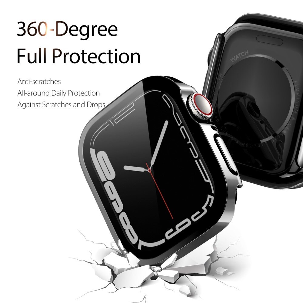 Solid Shockproof Case Apple Watch 45mm Series 7 Black