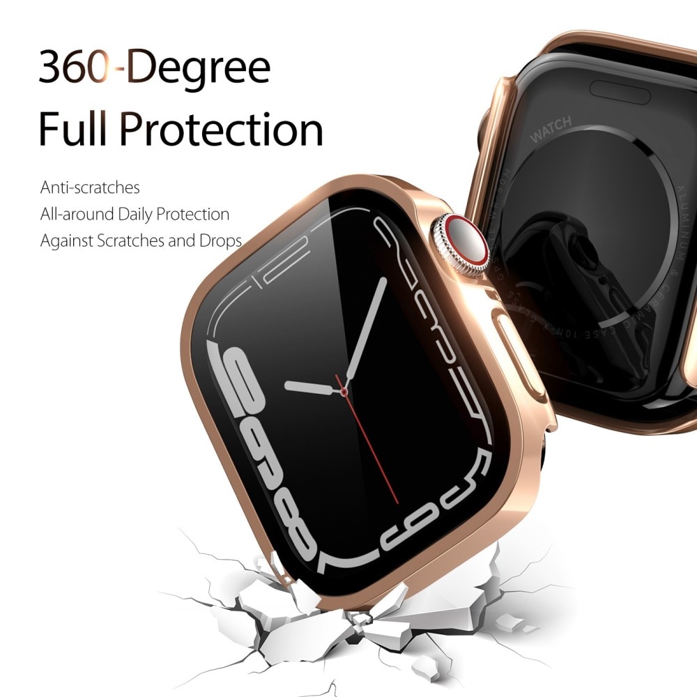 Solid Shockproof Case Apple Watch 45mm Series 9 Rose Gold