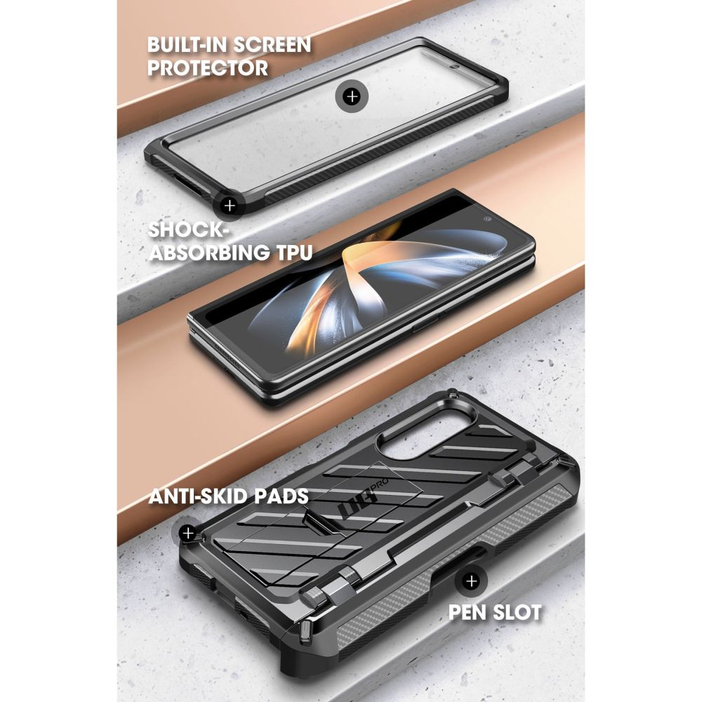 Unicorn Beetle Pro Case Samsung Galaxy Z Fold 4 Black