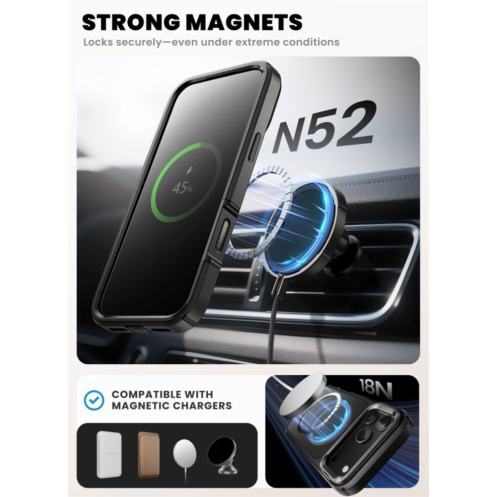 Ares Flip MagSafe Deksel iPhone 17 Pro svart
