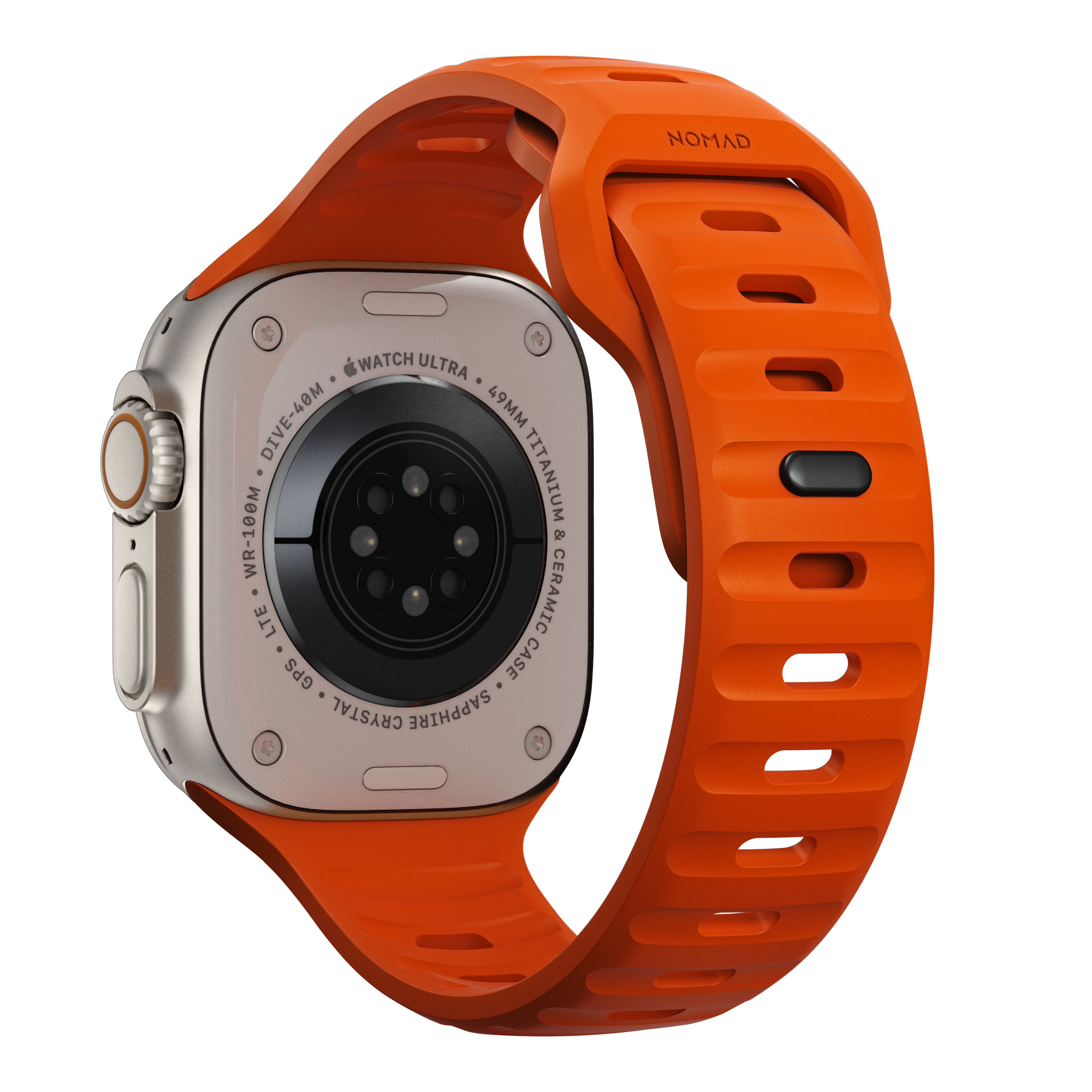 Apple Watch SE 44mm Sport Band Ultra Orange