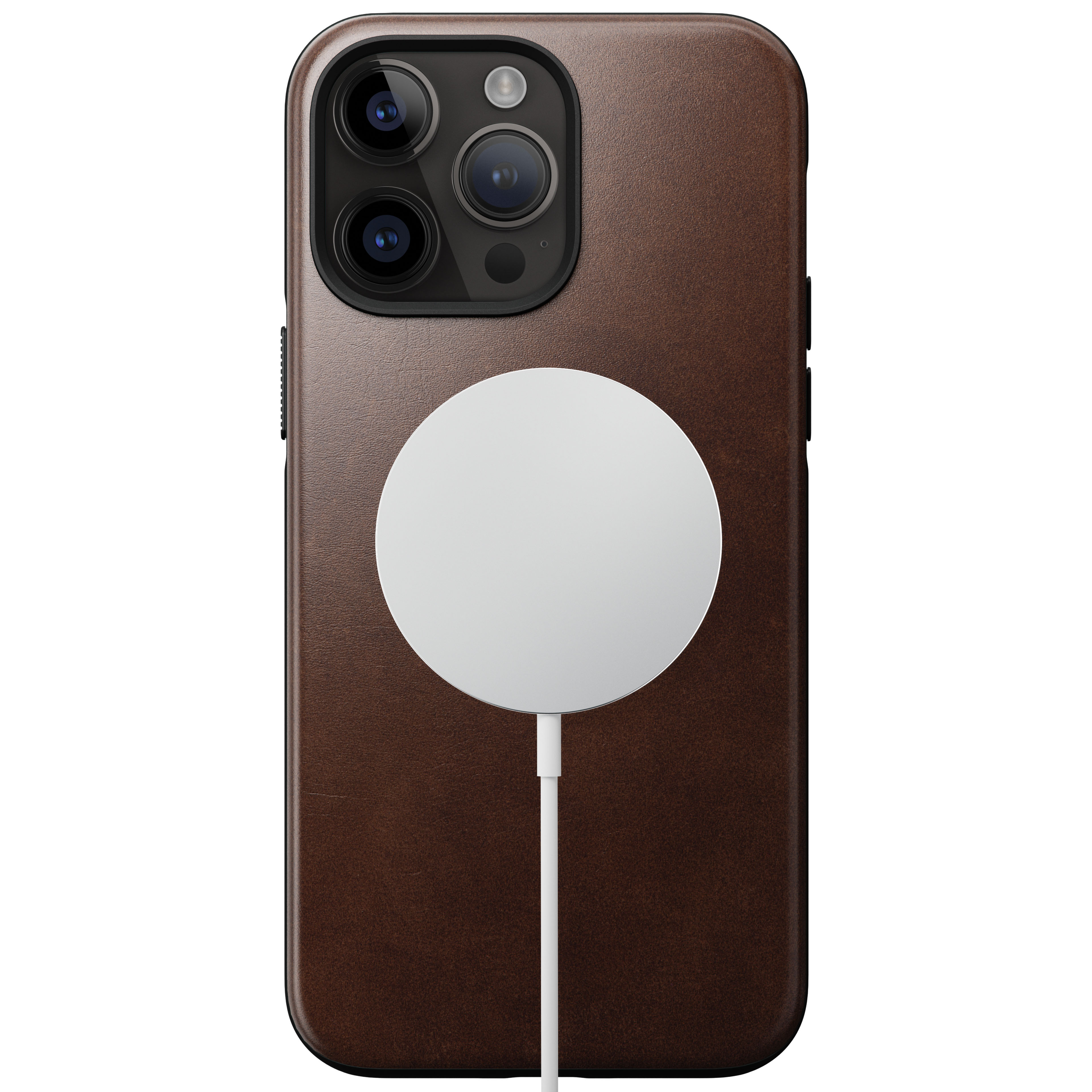 iPhone 14 Pro Max Modern Leather Case MagSafe Brown