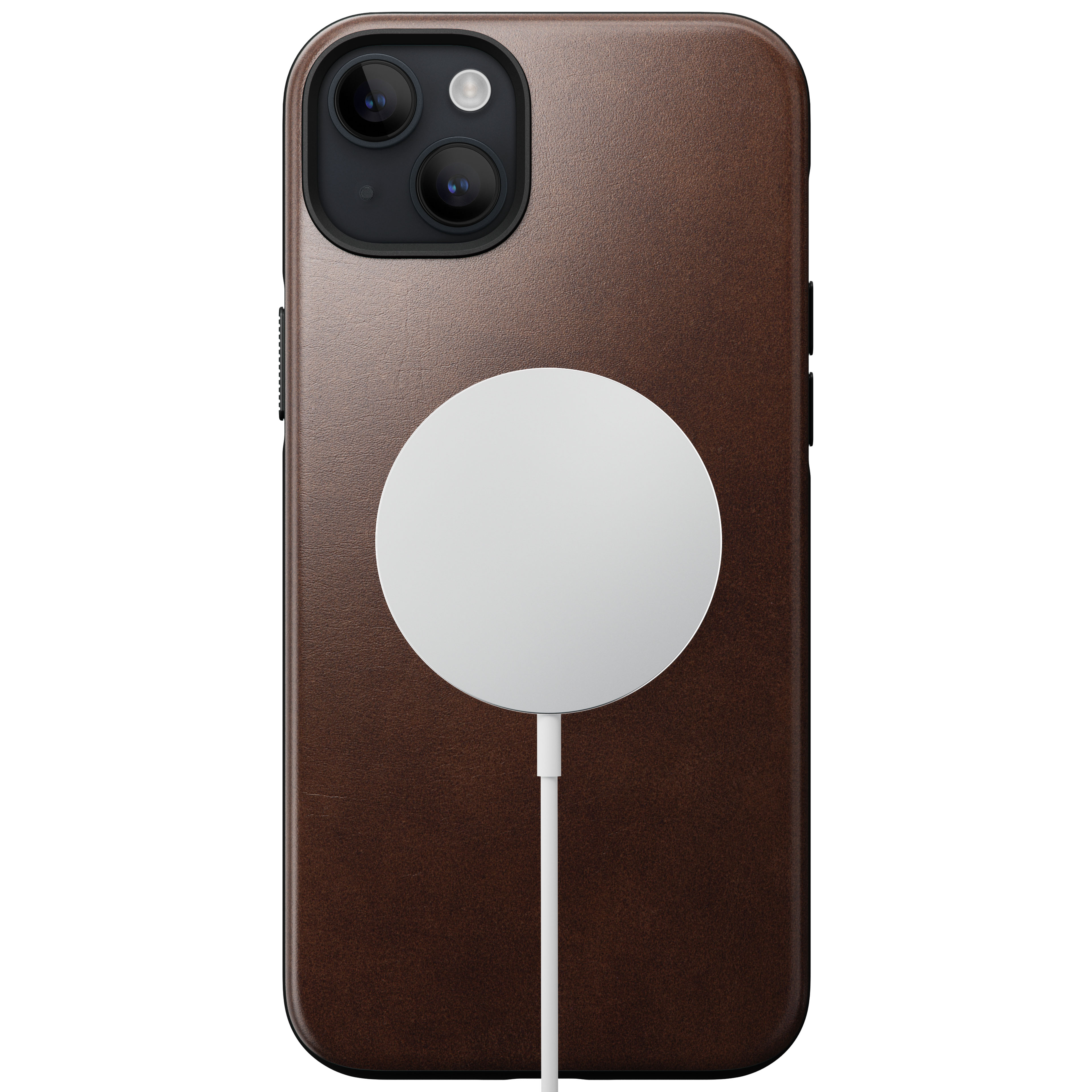 iPhone 14 Plus Modern Leather Case MagSafe Brown