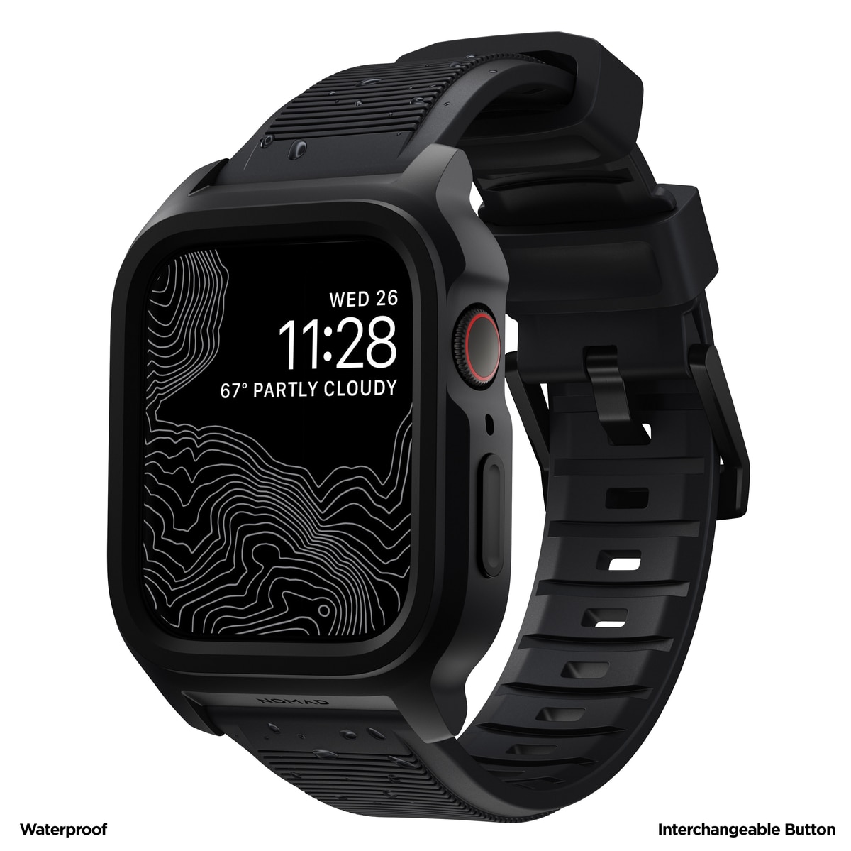 Apple Watch 45mm Series 7 Rugged Case Black