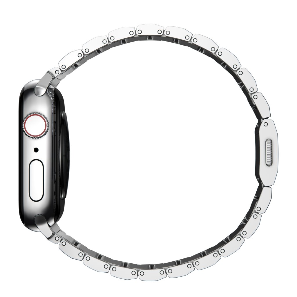 Steel Band Apple Watch 45mm Series 7 Silver
