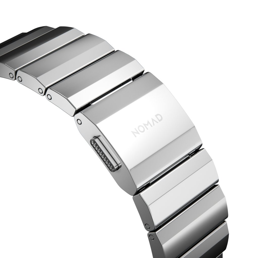 Steel Band Apple Watch 45mm Series 7 Silver