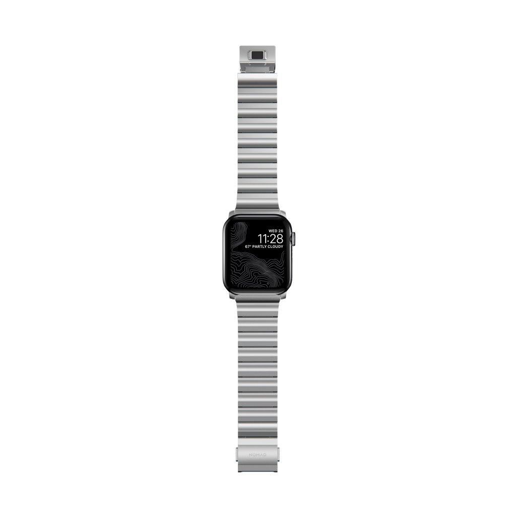 Steel Band Apple Watch 45mm Series 7 Silver