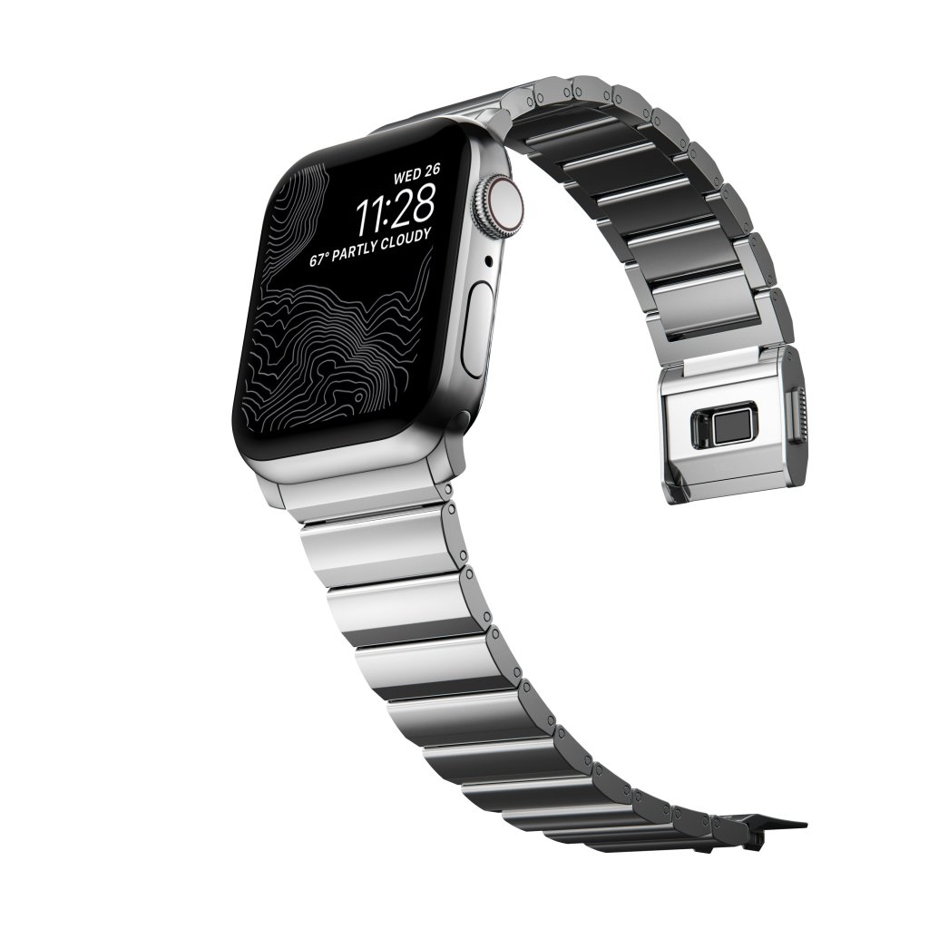 Steel Band Apple Watch 45mm Series 7 Silver