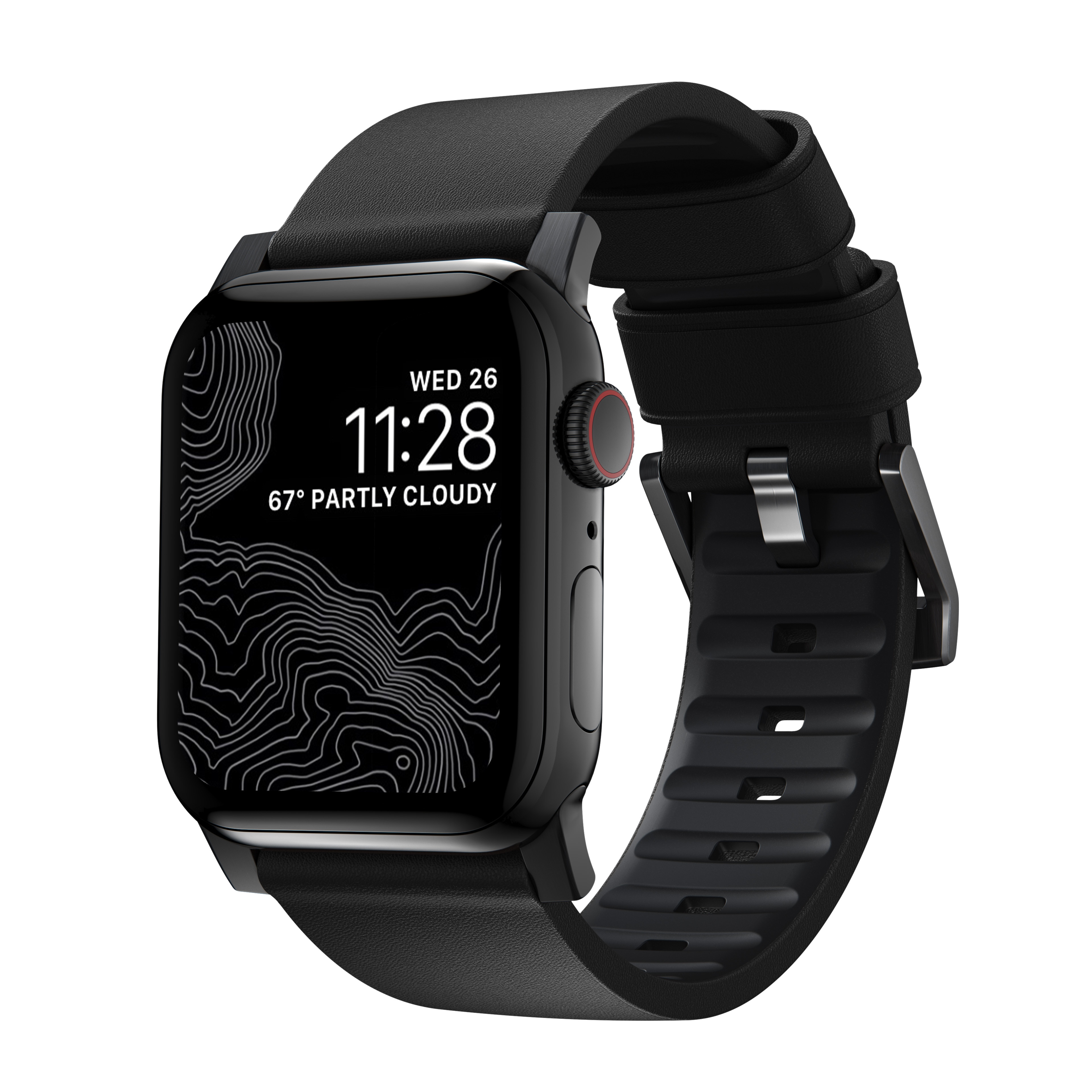 Active Band Pro Apple Watch 45mm Series 9 Black (Black Hardware)