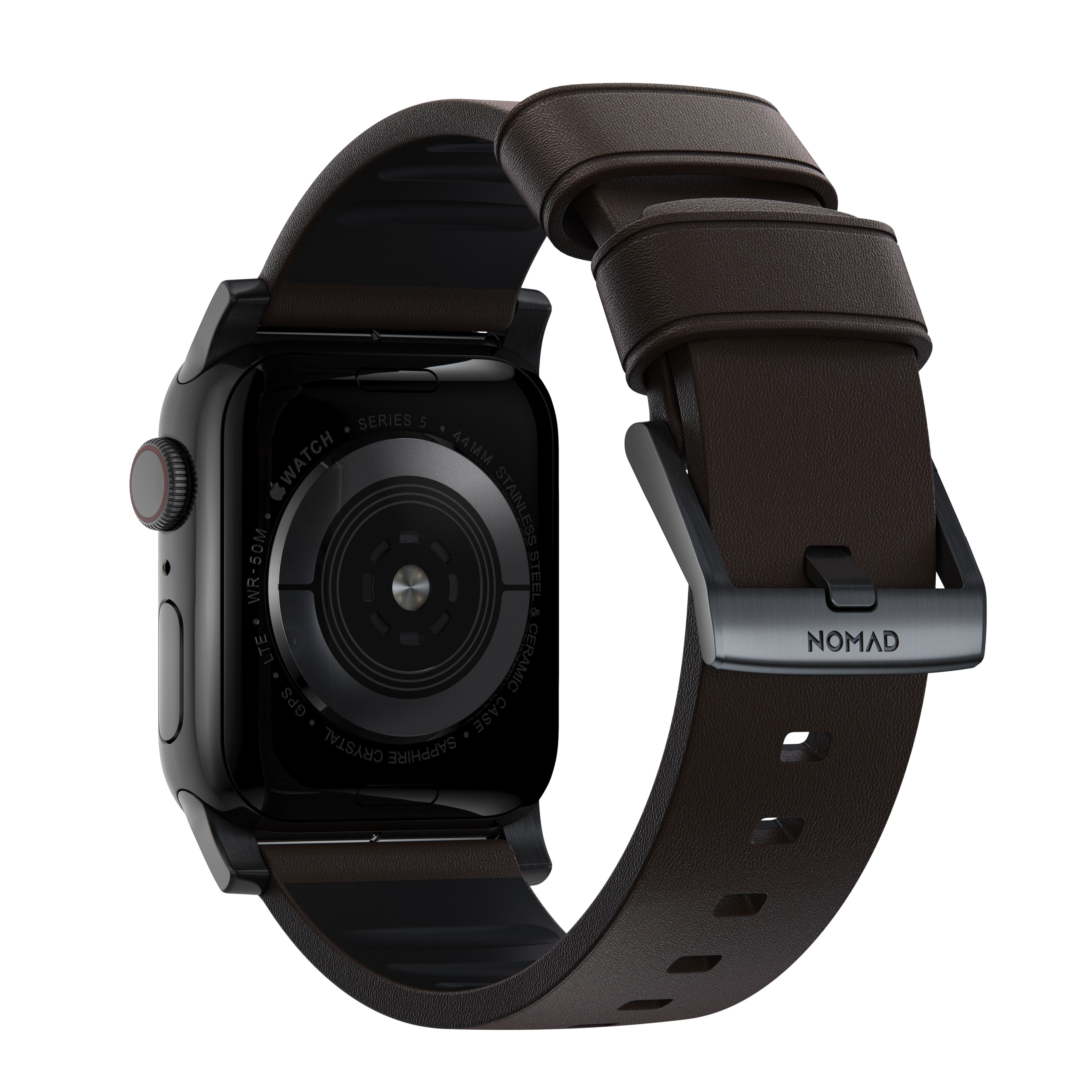 Active Band Pro Apple Watch 45mm Series 7 Classic Brown (Black Hardware)