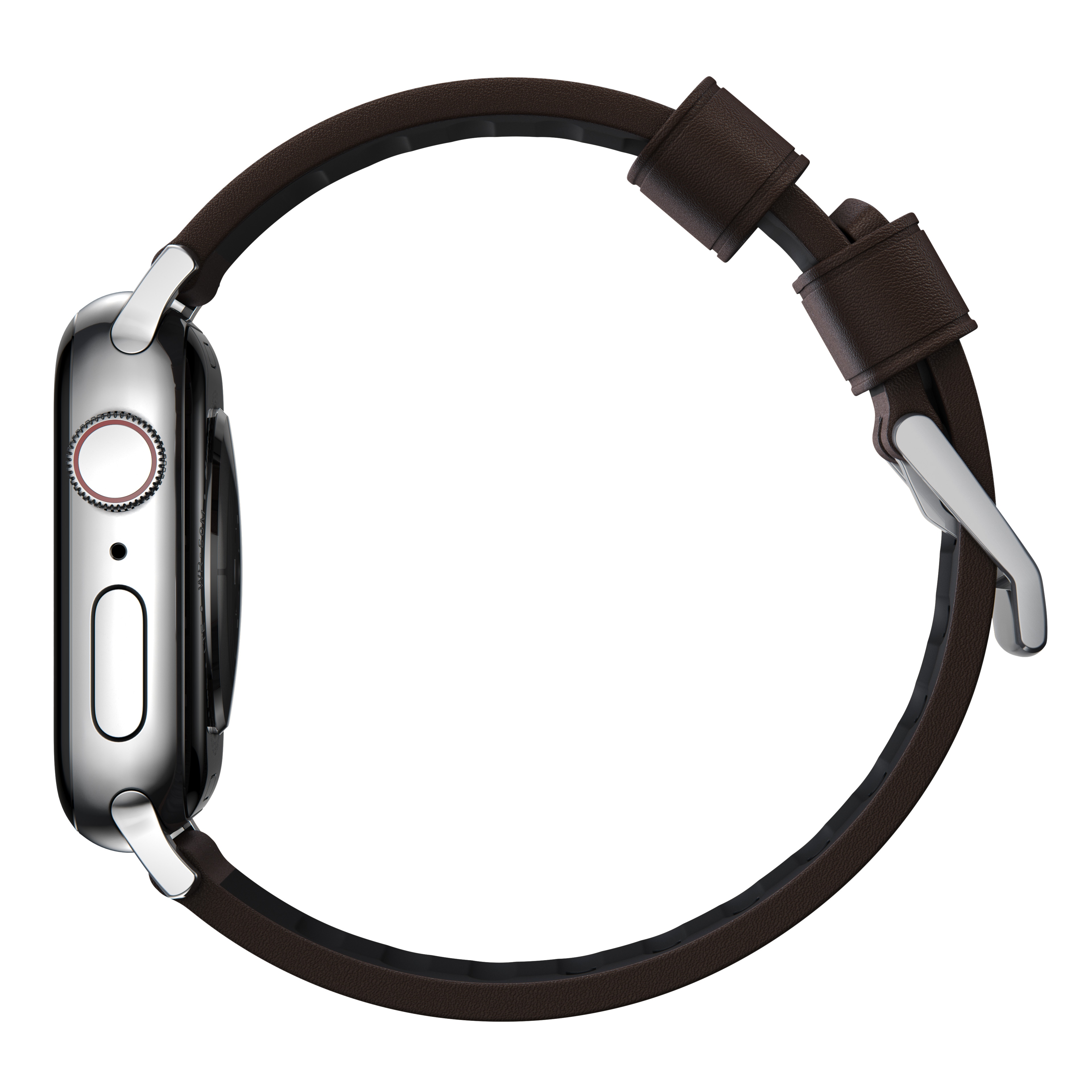 Active Band Pro Apple Watch SE 44mm Classic Brown (Silver Hardware)