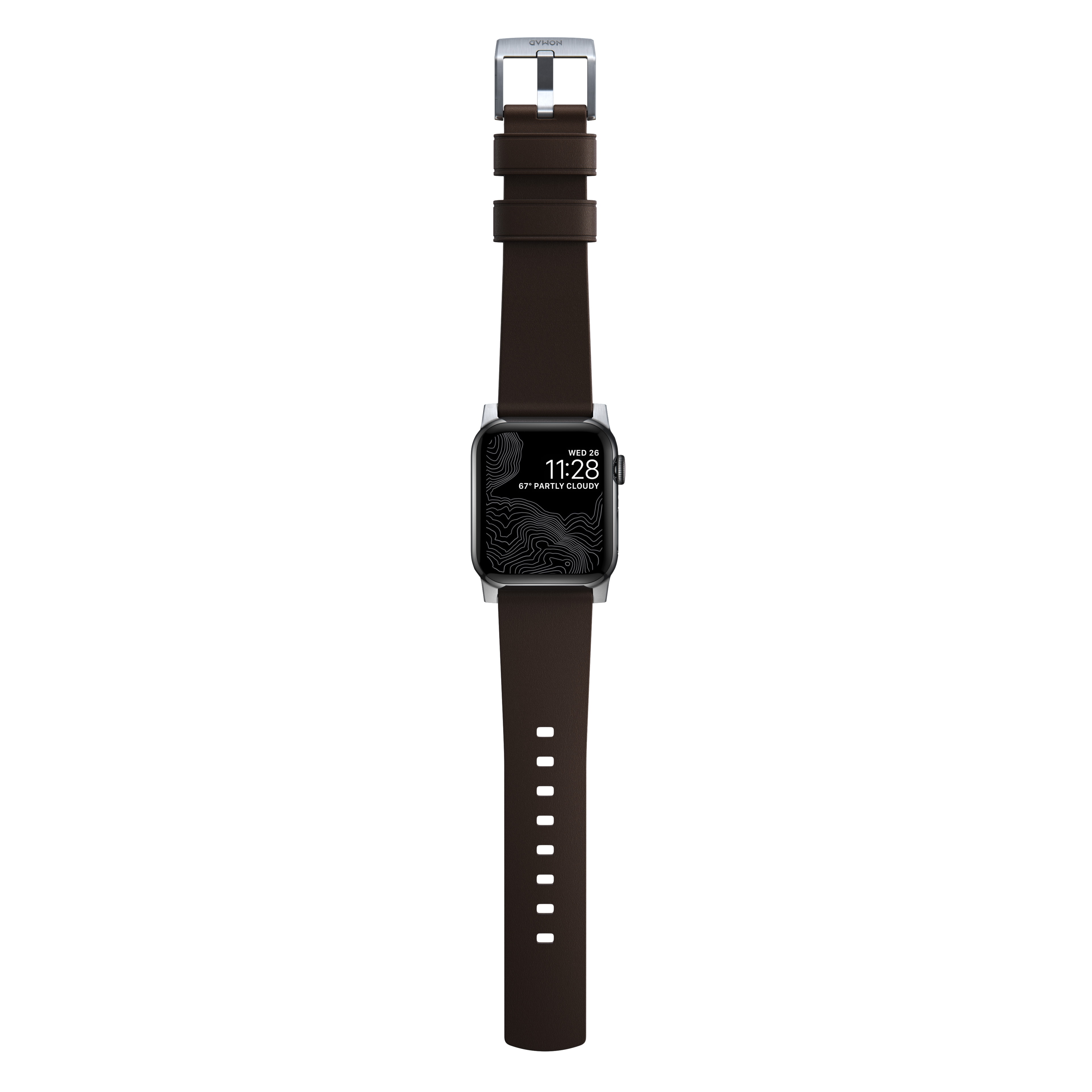 Active Band Pro Apple Watch Ultra 2 49mm Classic Brown (Silver Hardware)