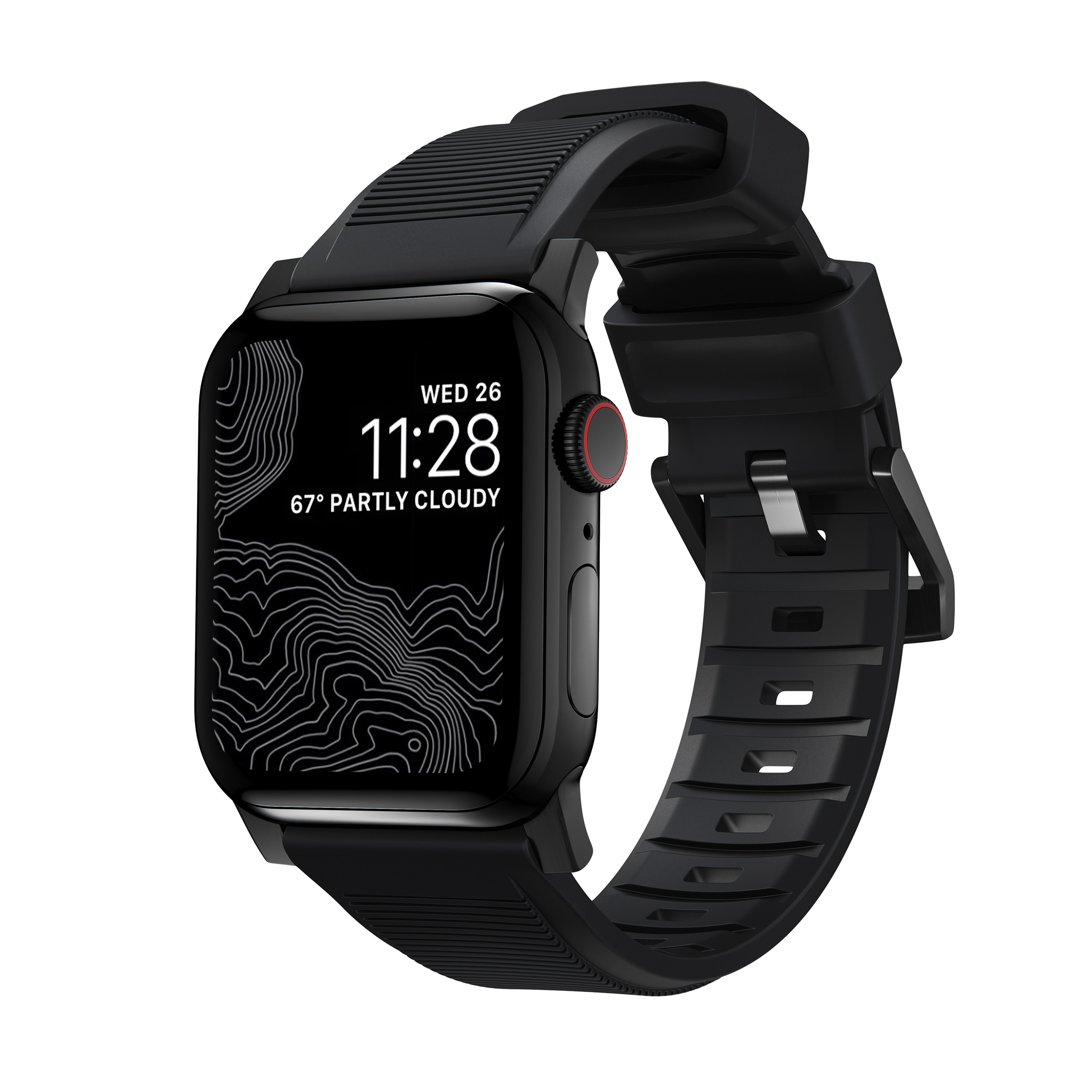 Apple Watch 41mm Series 8 Rugged Band Black (Black Hardware)