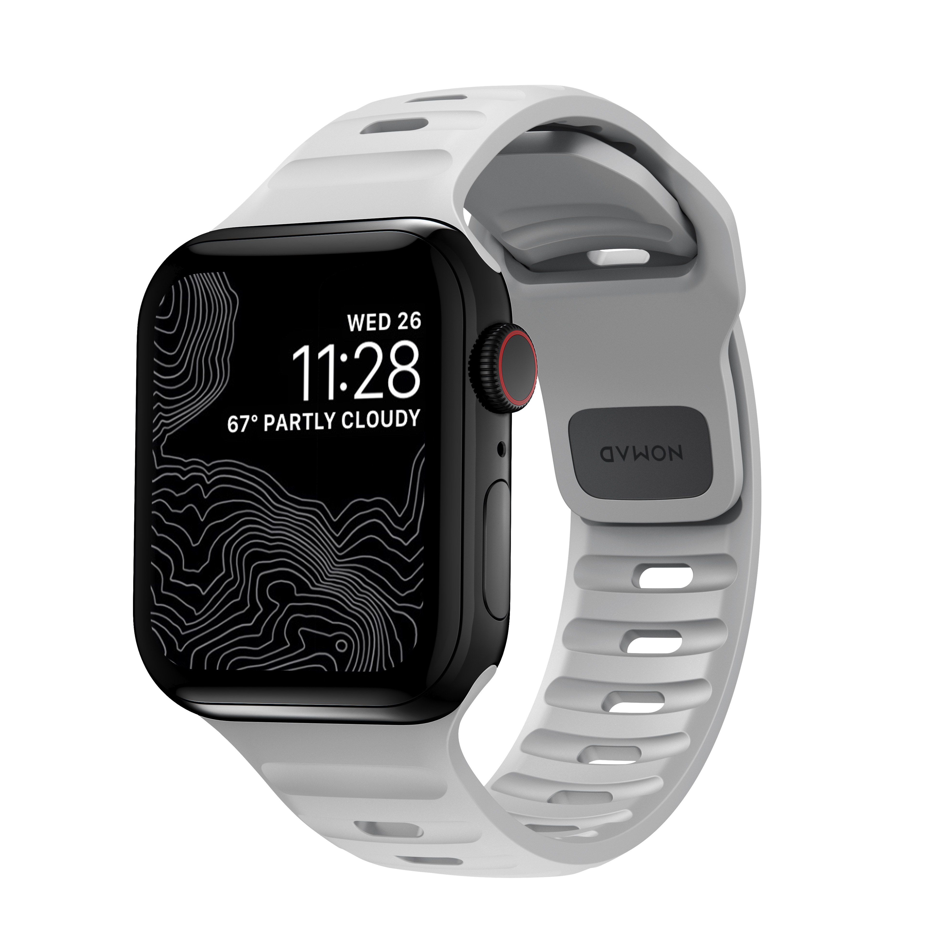 Apple Watch 45mm Series 8 Sport Band Lunar Gray