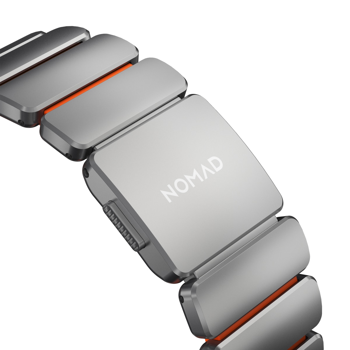 Stratos Band Apple Watch Series 8 45mm Black Titanium - Ultra Orange