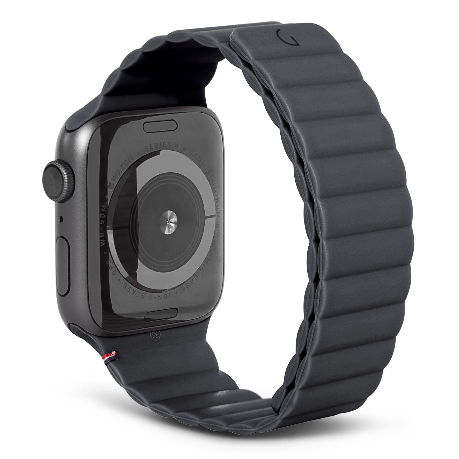 Silicone Magnetic Traction Strap Lite Apple Watch 45mm Series 7 Charcoal