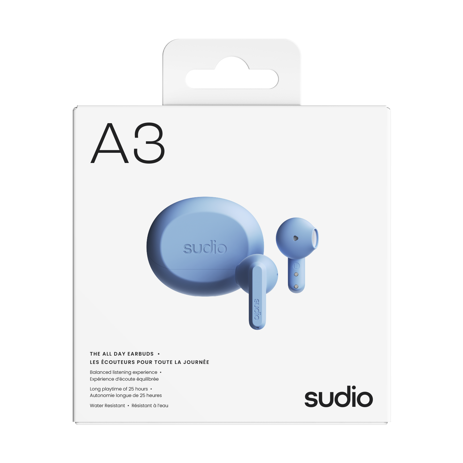 A3 Trådløse In-ear Hodetelefoner Blå