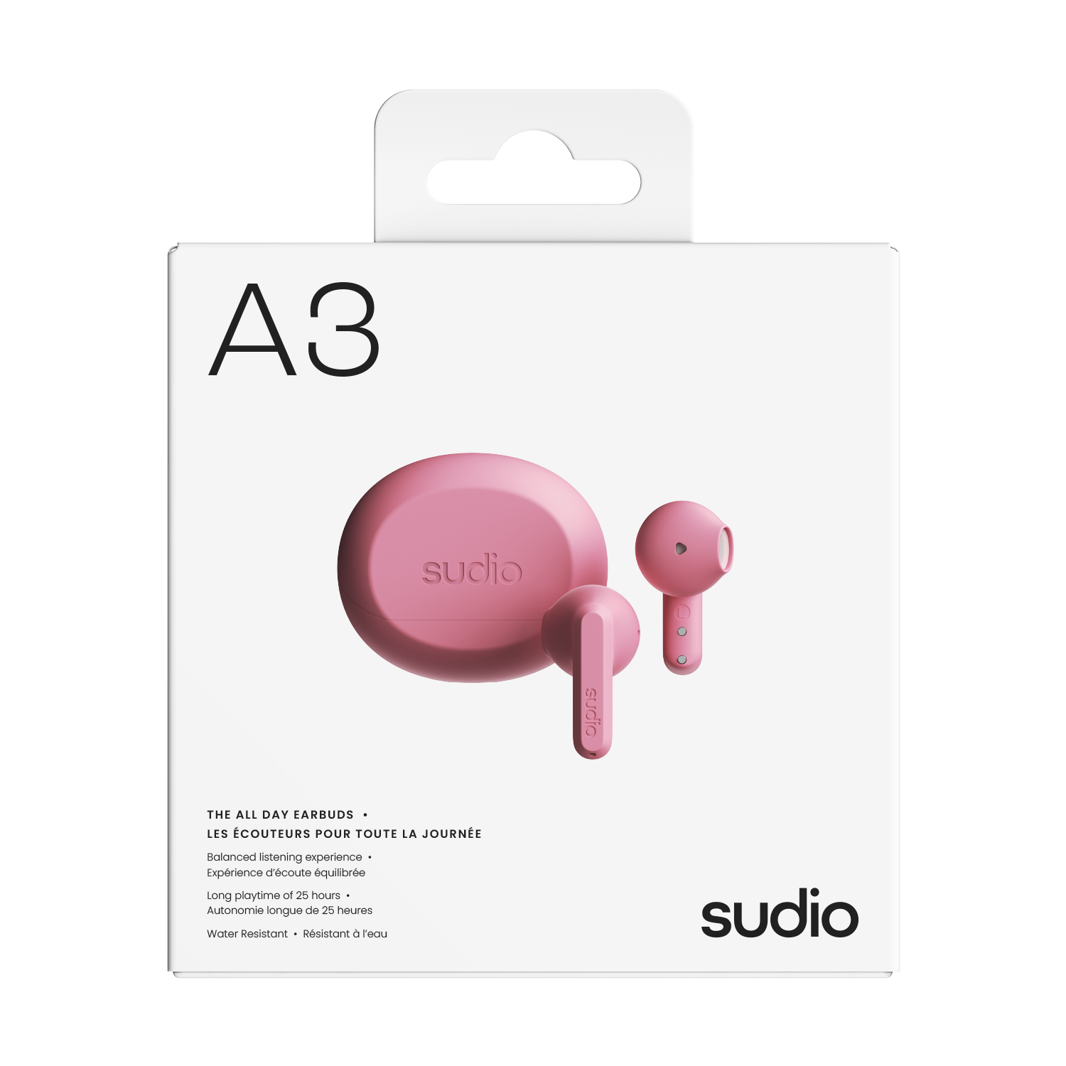 A3 Trådløse In-ear Hodetelefoner Rosa