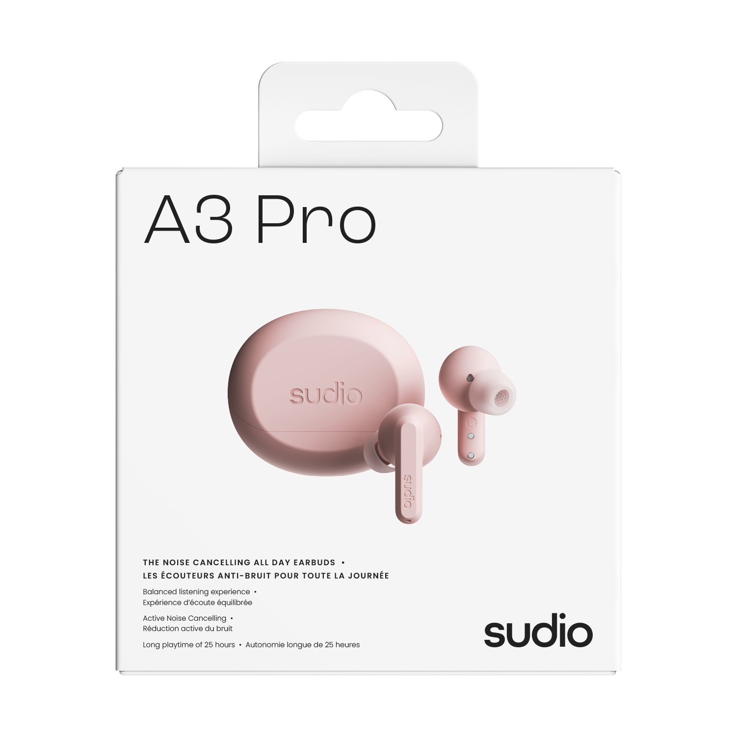 A3 Pro Trådløse In-ear Hodetelefoner Rosa