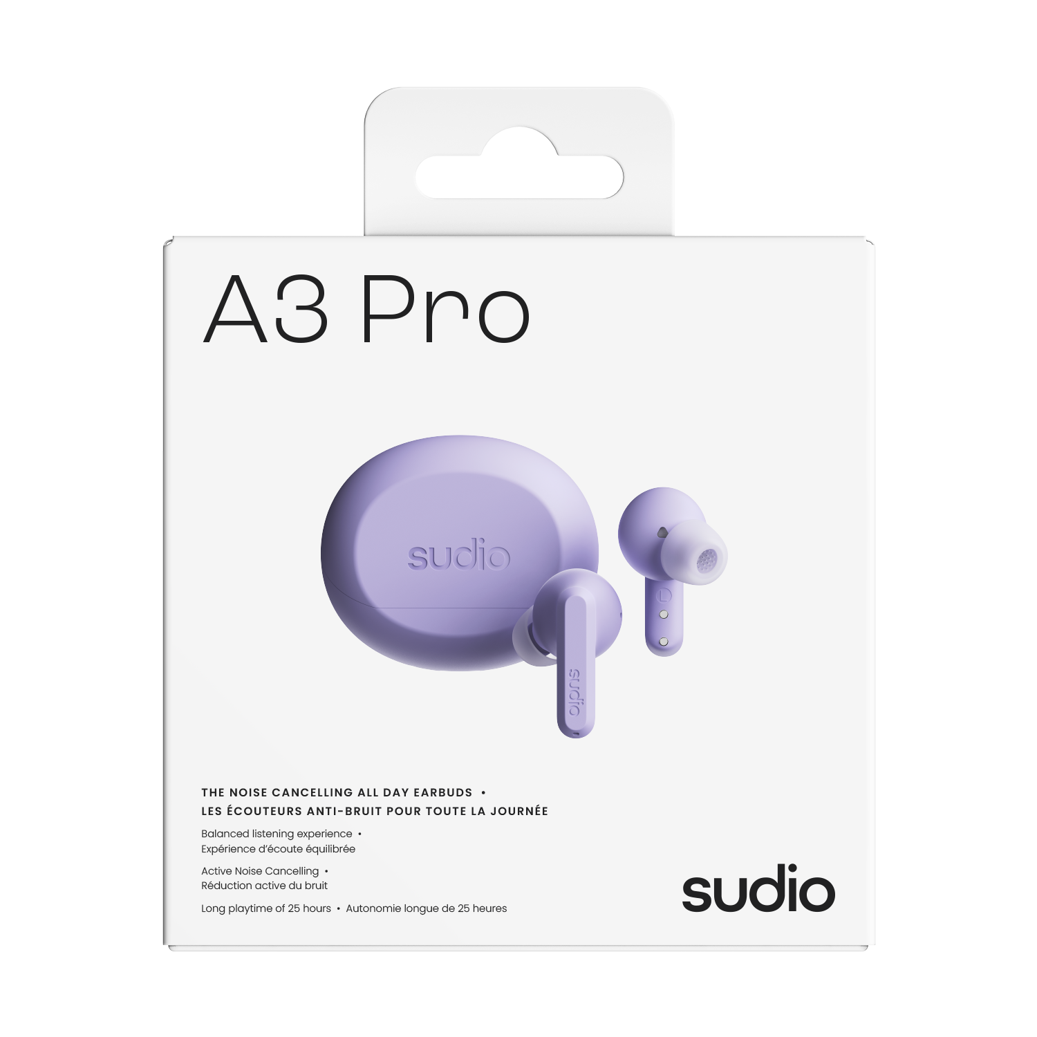 A3 Pro Trådløse In-ear Hodetelefoner Lilla