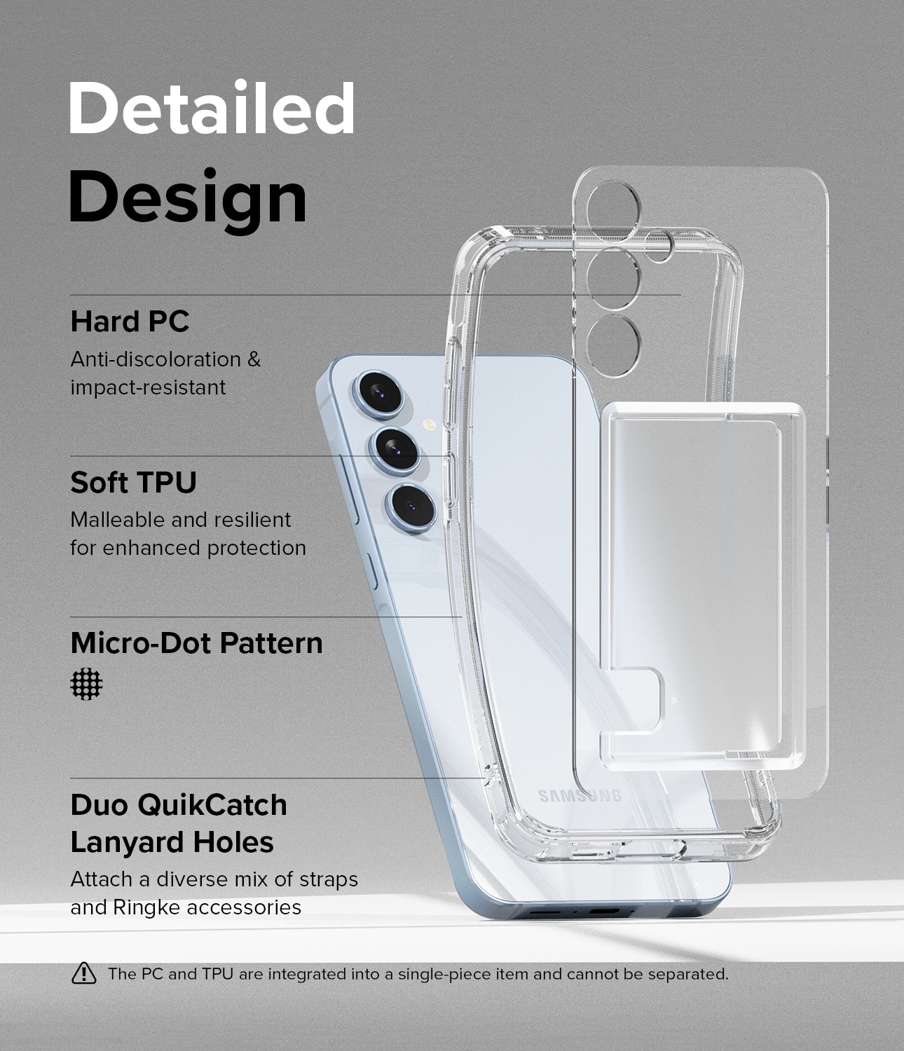 Fusion Card Case Samsung Galaxy A55 Gjennomsiktig