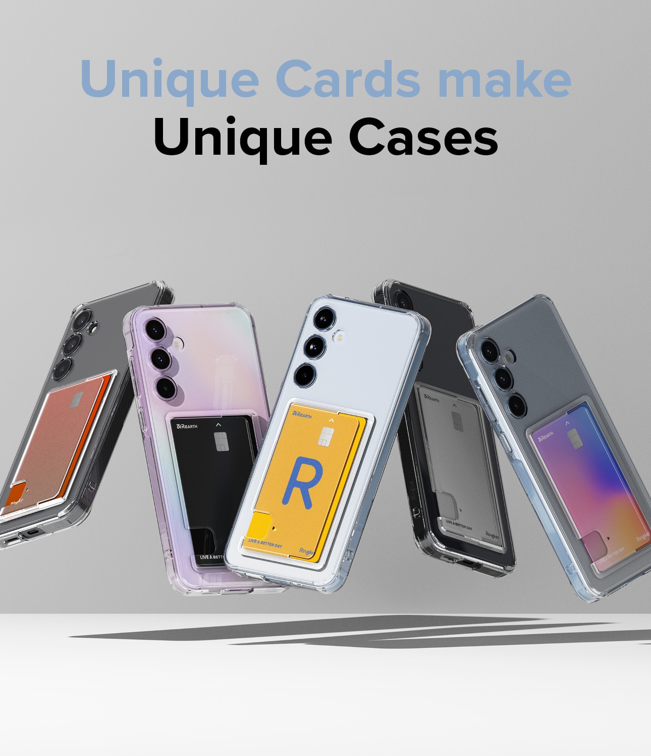 Fusion Card Case Samsung Galaxy A55 Gjennomsiktig
