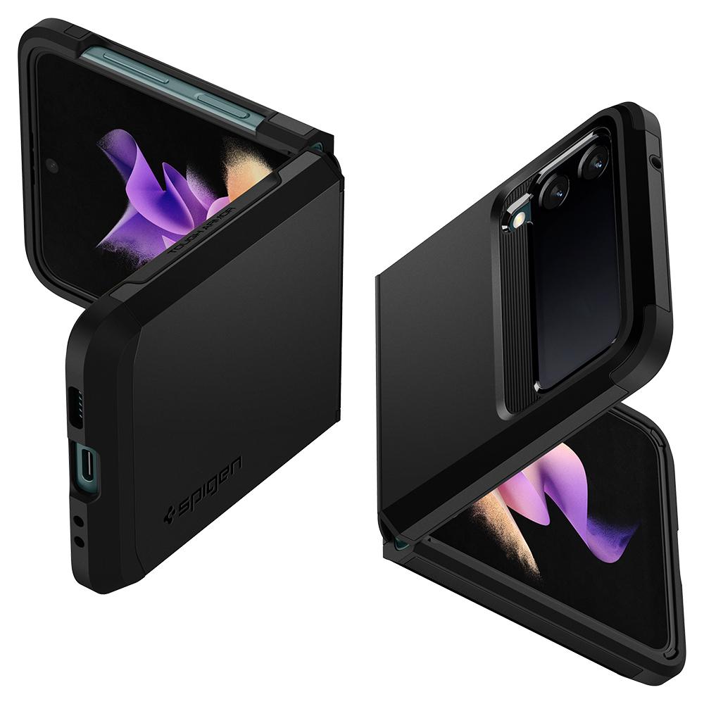 Galaxy Z Flip 3 Case Tough Armor Black