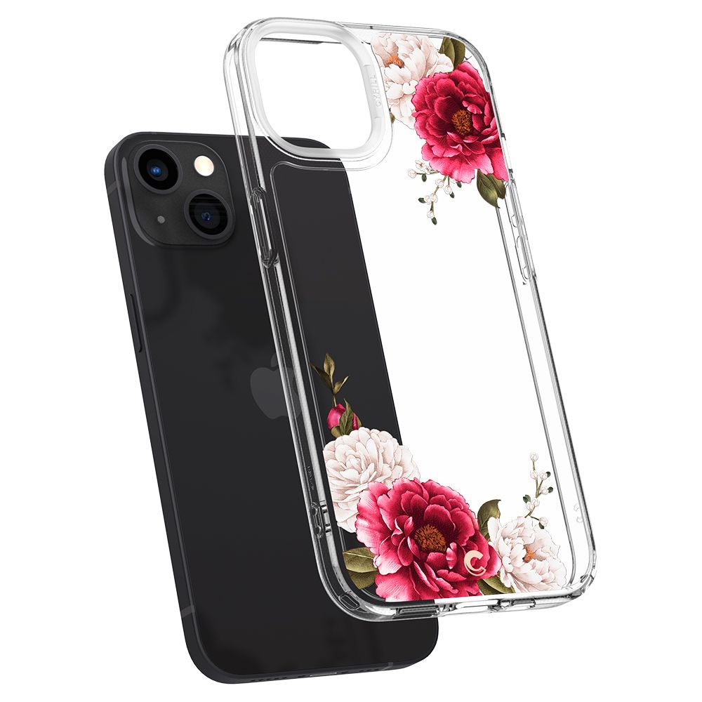 iPhone 13 Case Cecile Red Floral