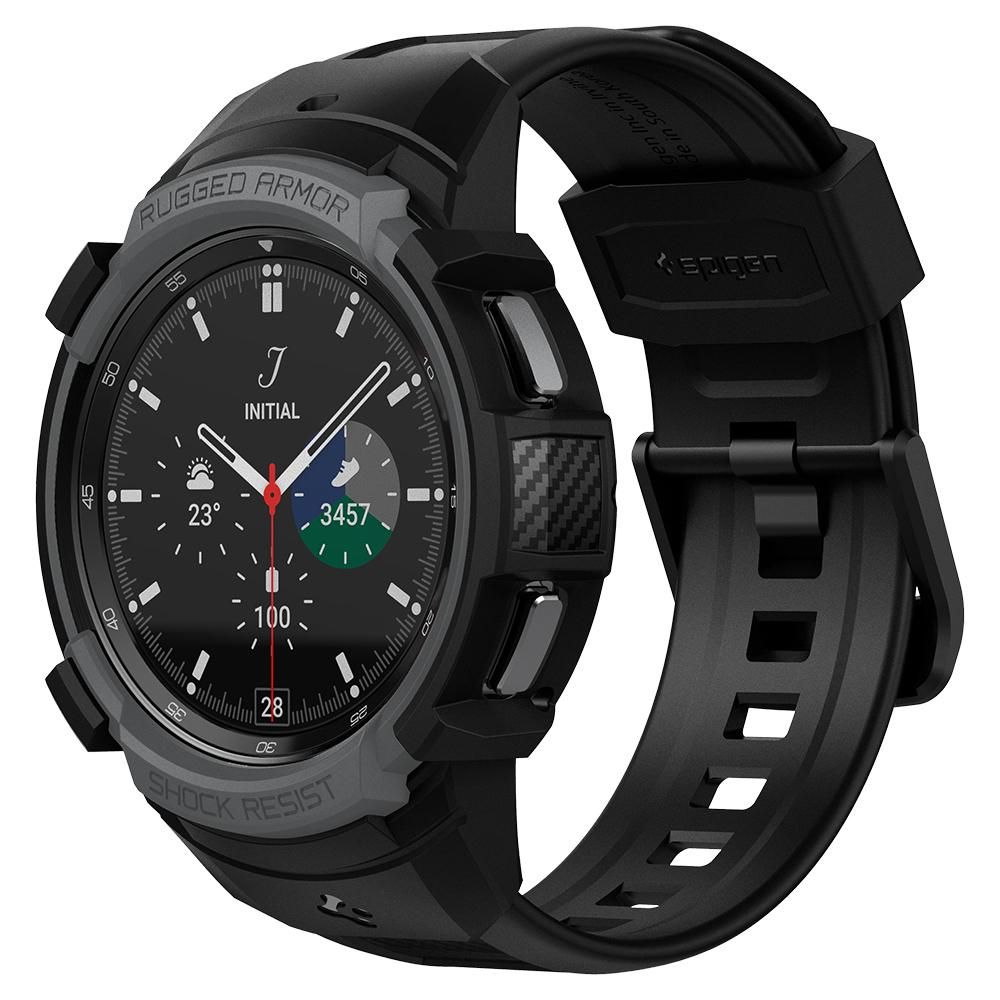 Galaxy Watch 4 Classic 46mm Case Rugged Armor Pro Black