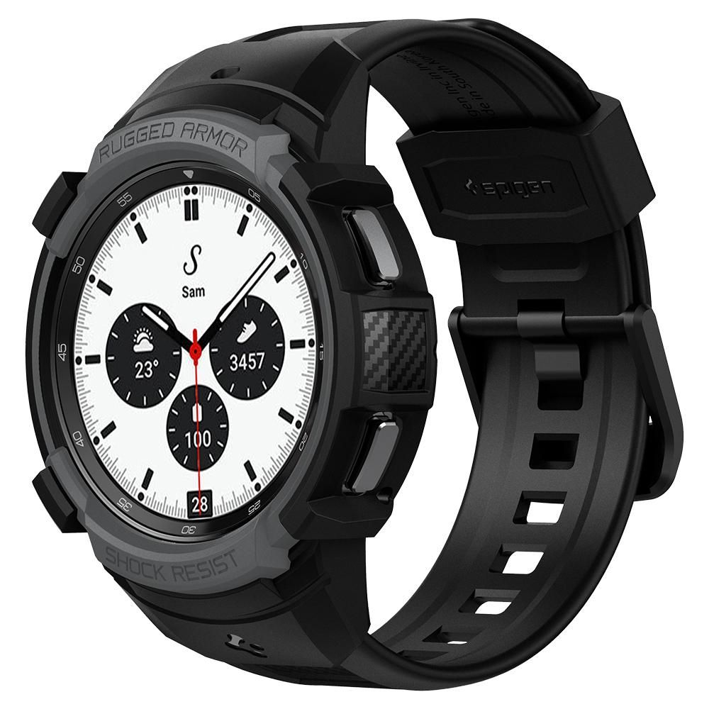 Galaxy Watch 4 Classic 42mm Case Rugged Armor Pro Charcoal