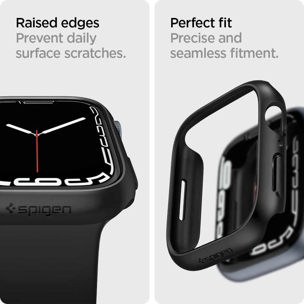 Apple Watch 41mm Series 8 Case Thin Fit Black