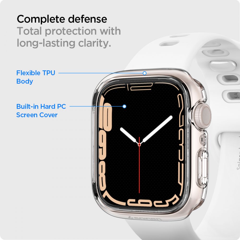 Apple Watch 45mm Series 8 Case Ultra Hybrid Crystal Clear