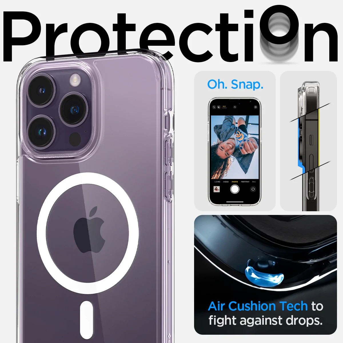 iPhone 14 Pro Case Ultra Hybrid Mag White