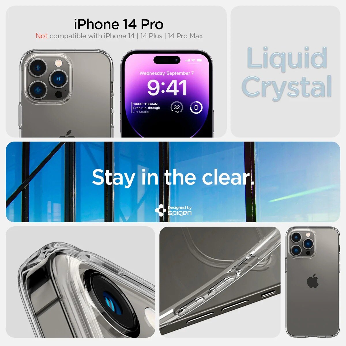 iPhone 14 Pro Max Case Liquid Crystal Clear