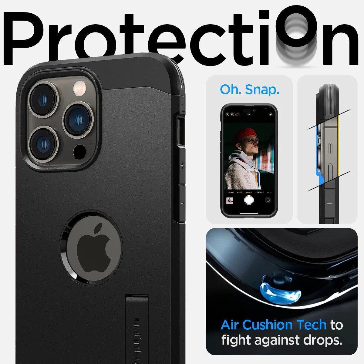 iPhone 14 Pro Case Tough Armor Mag Black