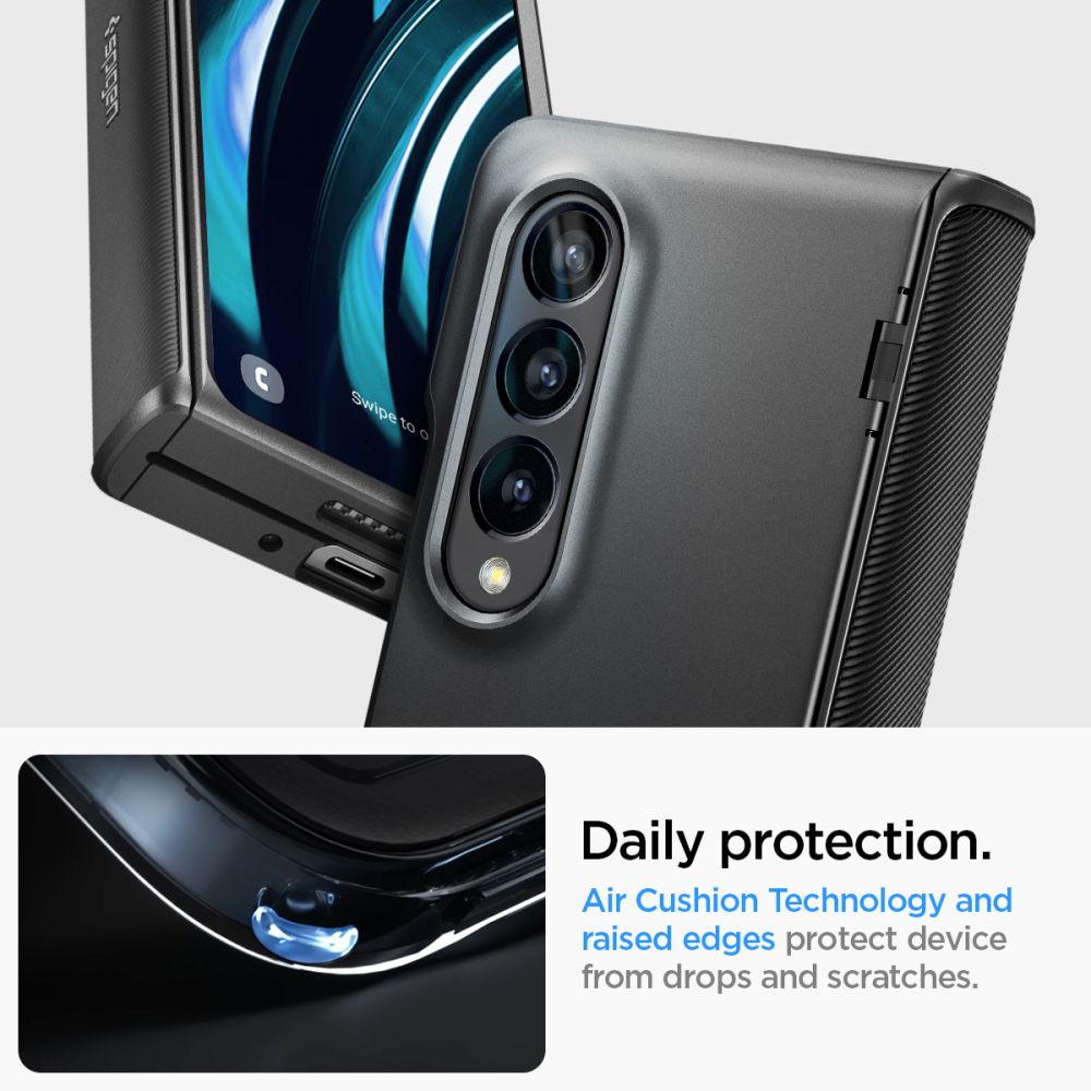 Galaxy Z Fold 4 Slim Armor Pro Case Black