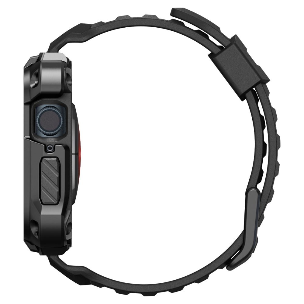 Apple Watch 45mm Series 7 Case Tough Armor Pro Metal Black