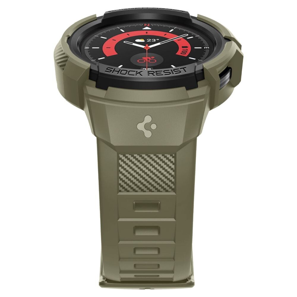 Samsung Galaxy Watch 5 Pro 45mm Case Rugged Armor Pro Vintage Khaki