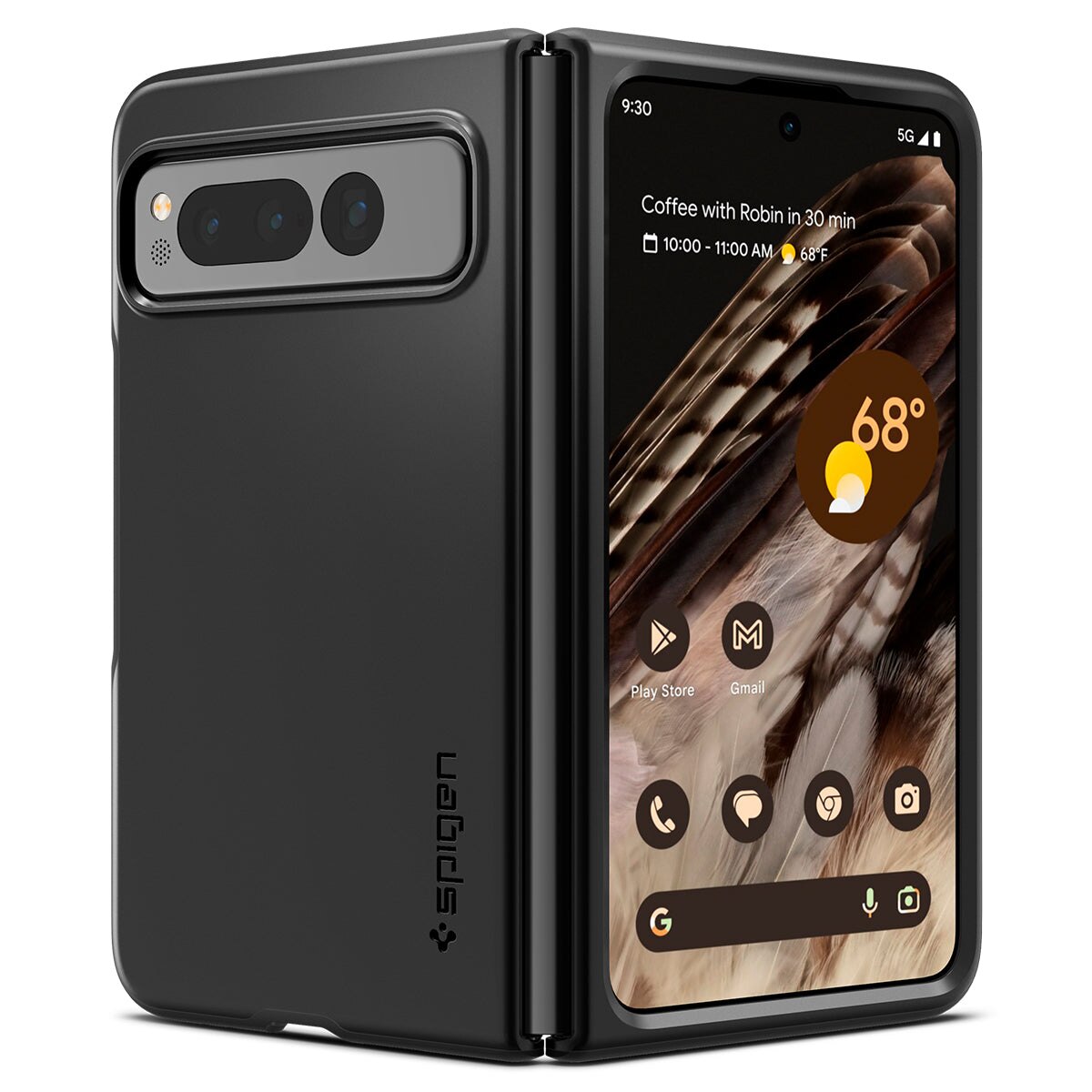 Google Pixel Fold Case Thin Fit Black