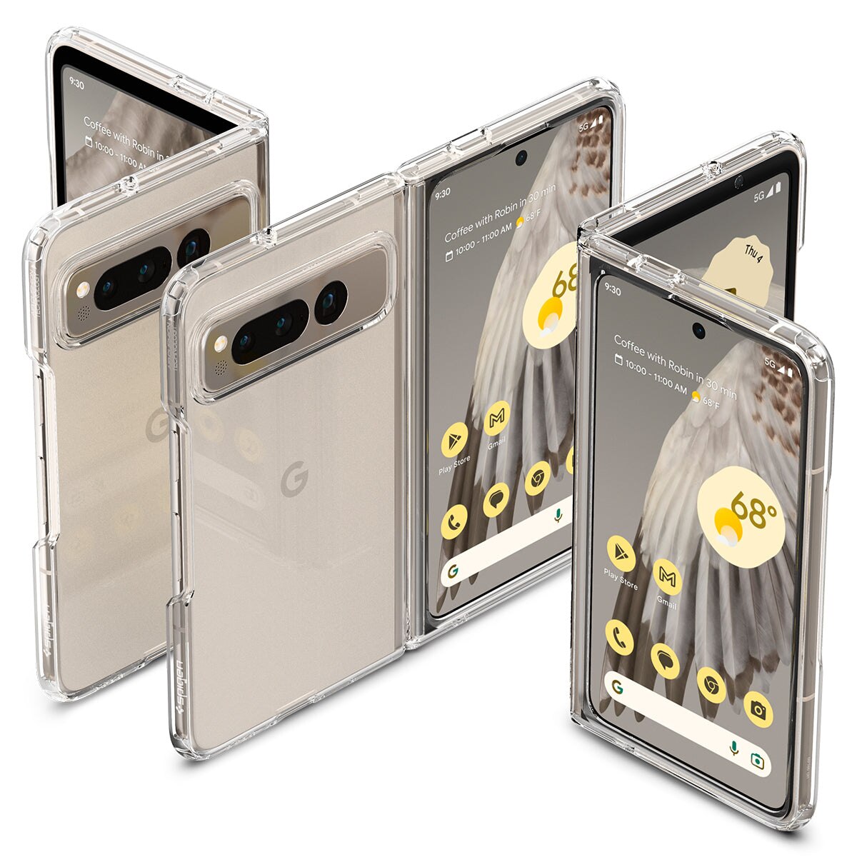 Google Pixel Fold Case Ultra Hybrid Crystal Clear