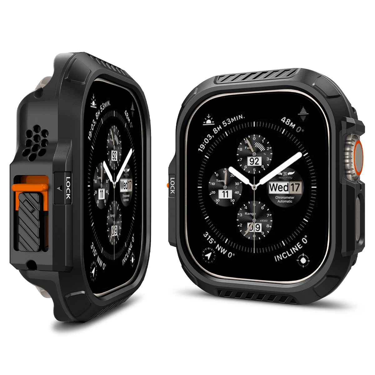 Apple Watch Ultra 2 49mm Case Lock Fit Black