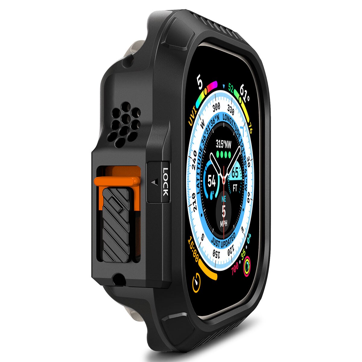 Apple Watch Ultra 2 49mm Case Lock Fit Black