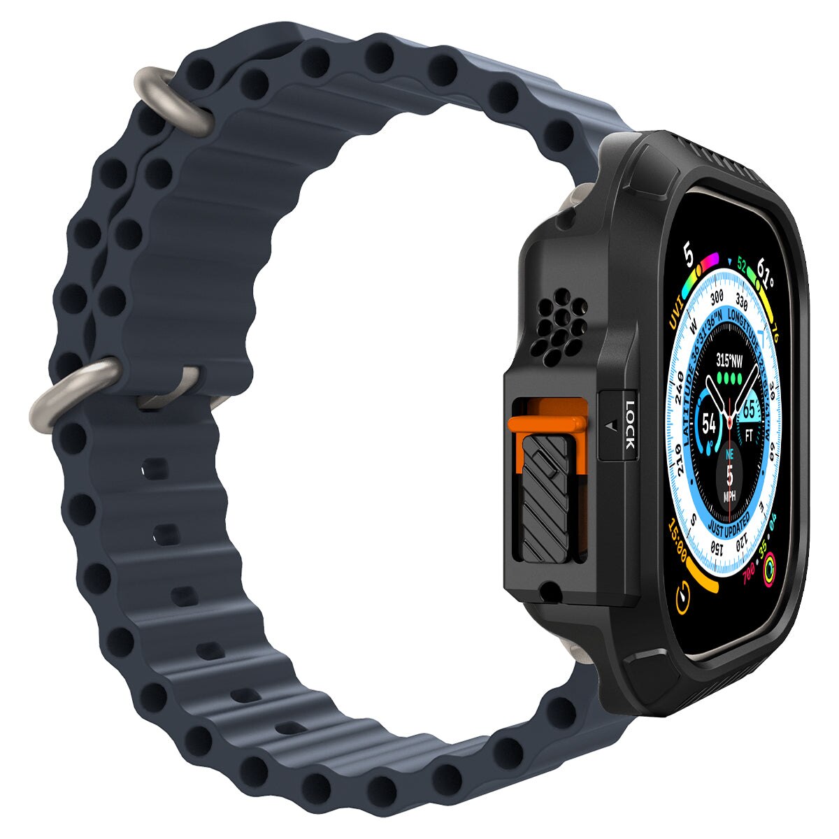 Apple Watch Ultra 2 49mm Case Lock Fit Black