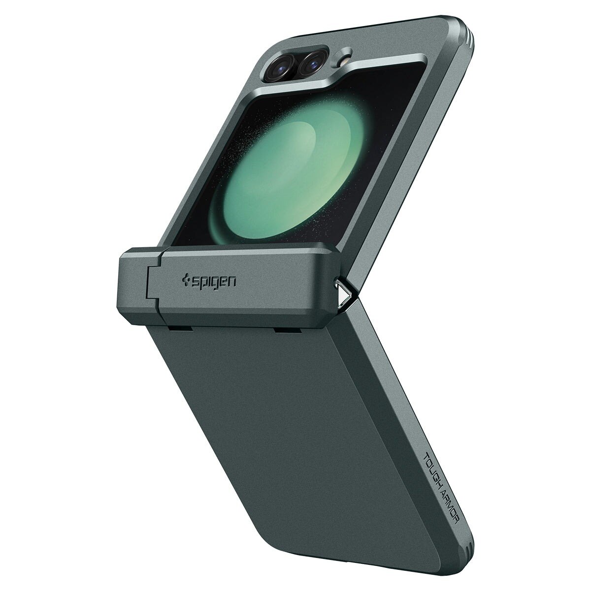 Galaxy Z Flip 5 Deksel Tough Armor Pro Abyss Green