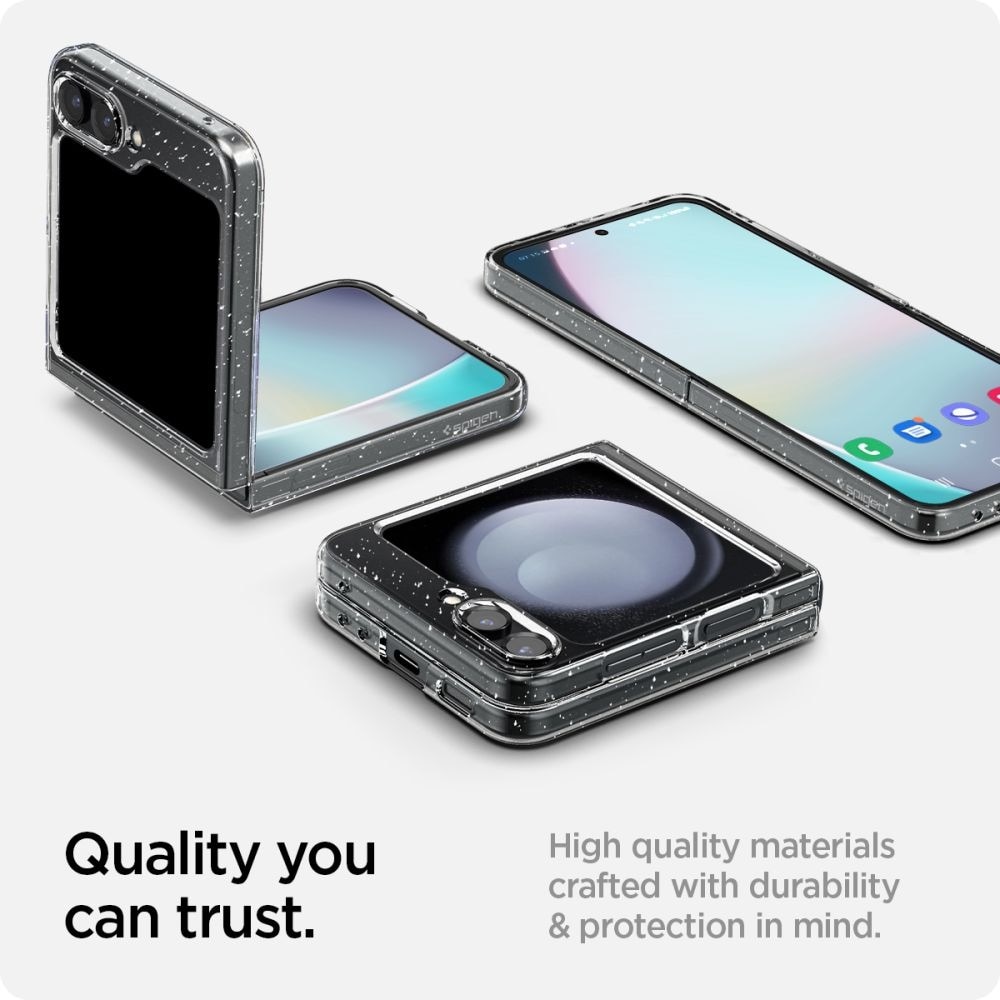 Samsung Galaxy Z Flip 5 Case AirSkin Crystal Quartz Glitter