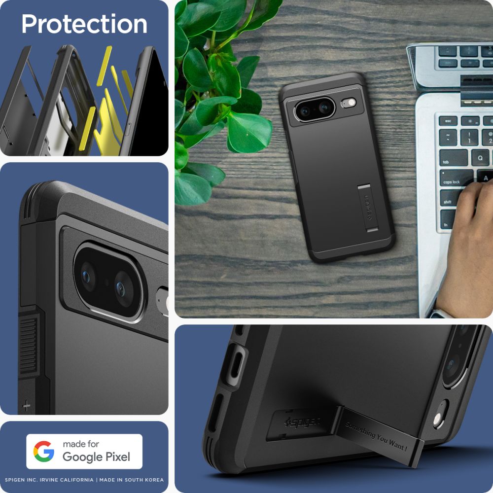 Google Pixel 8 Case Tough Armor Black