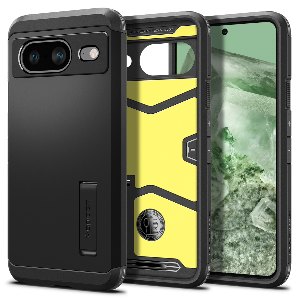 Google Pixel 8 Case Tough Armor Black