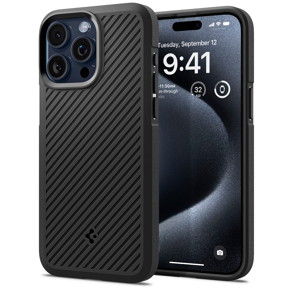 iPhone 15 Pro Case Core Armor Matte Black